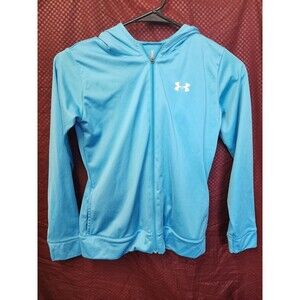 UNDER ARMOUR HOODIE, YOUTH MEDIUM, EXCELLENT SHAPE!! AQUA BLUE